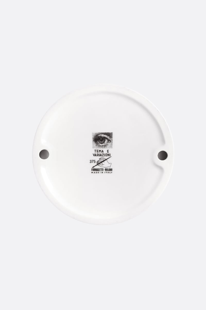 FORNASETTI posacenere rotondo Tema e Variazioni N° 375 in porcellana Offerte