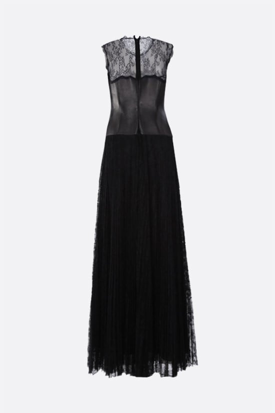 VALENTINO WOMAN abito da sera in pizzo e nappa Soddisfazione Garantita