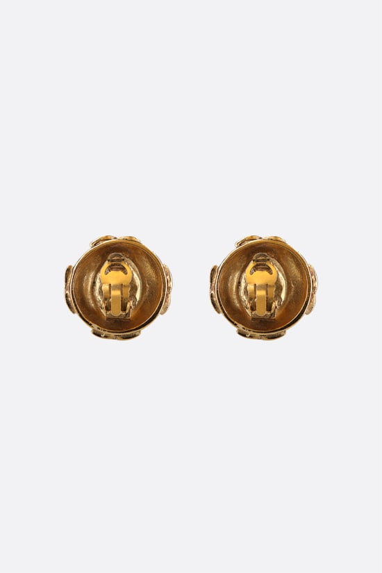 CHANEL VINTAGE WOMAN orecchini in metallo con pietra Sottocosto