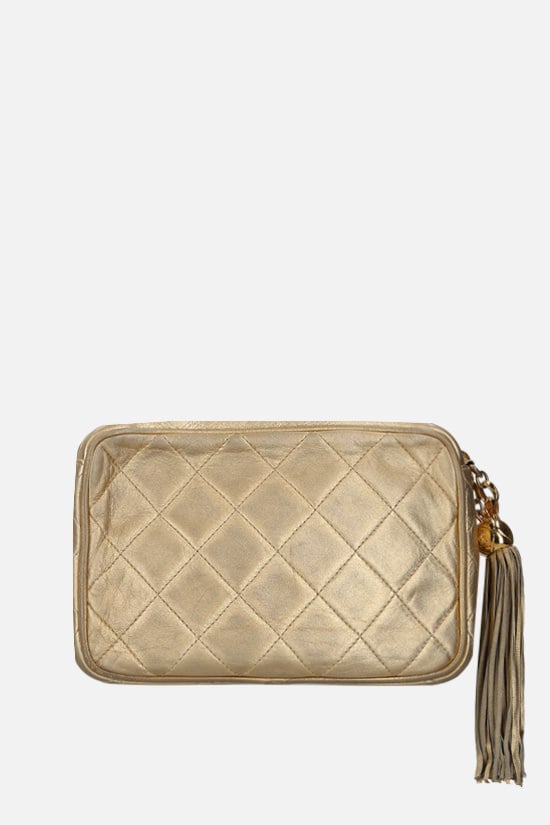 CHANEL VINTAGE WOMAN borsa a spalla in pelle matelassé Vendite Flash