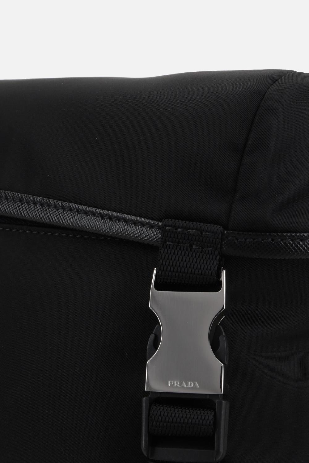 PRADA borsa a spalla in Re-Nylon e pelle Saffiano 2025