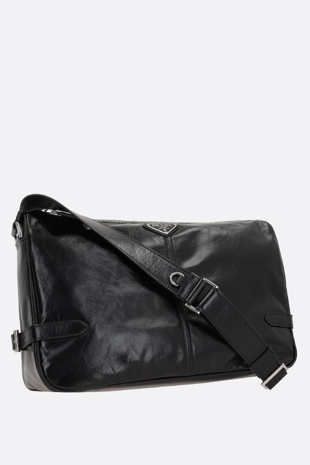 PRADA borsa messenger in pelle Soft Lux In Linea