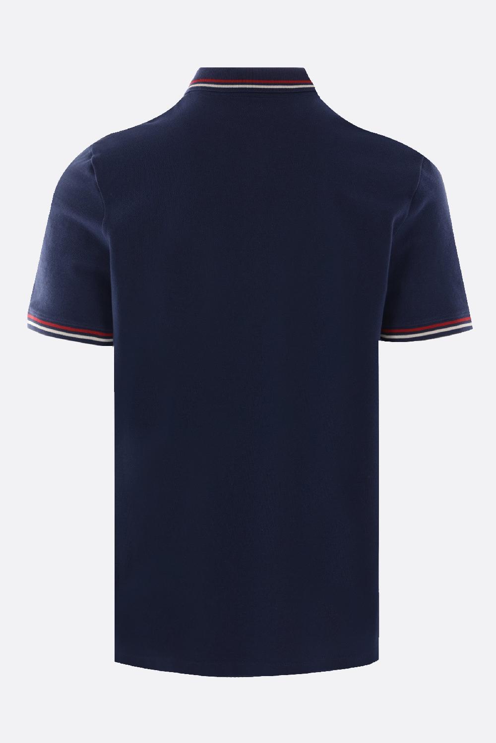 VALENTINO GARAVANI polo in piquet patch VLogo Qualità