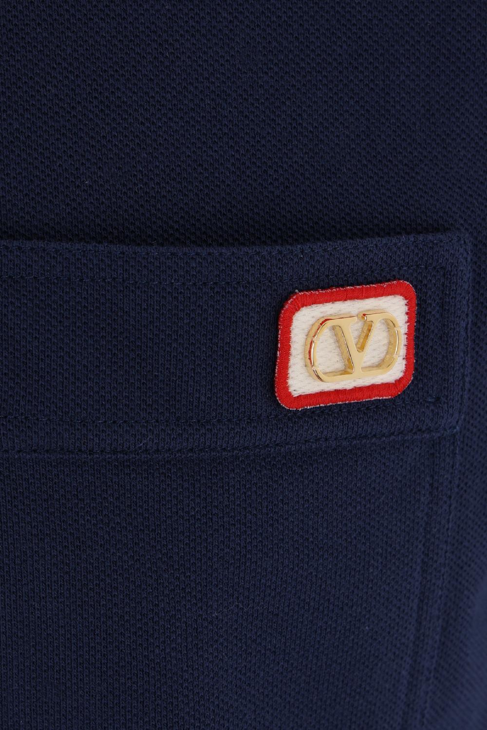 VALENTINO GARAVANI polo in piquet patch VLogo Qualità