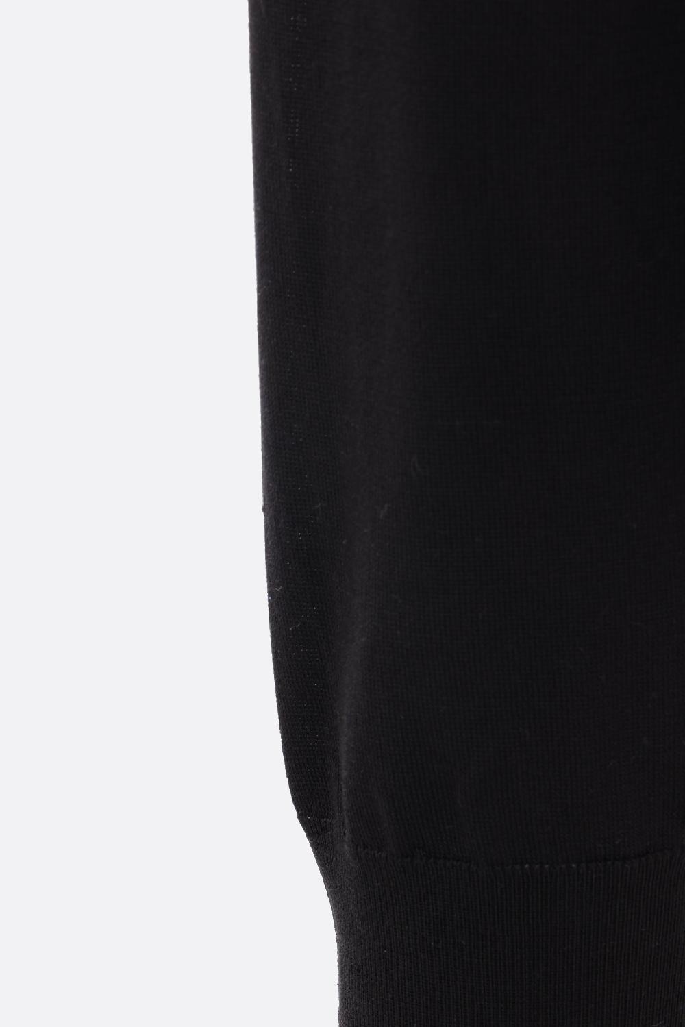 PRADA pullover in seta intarsio logo Fino Al -60%