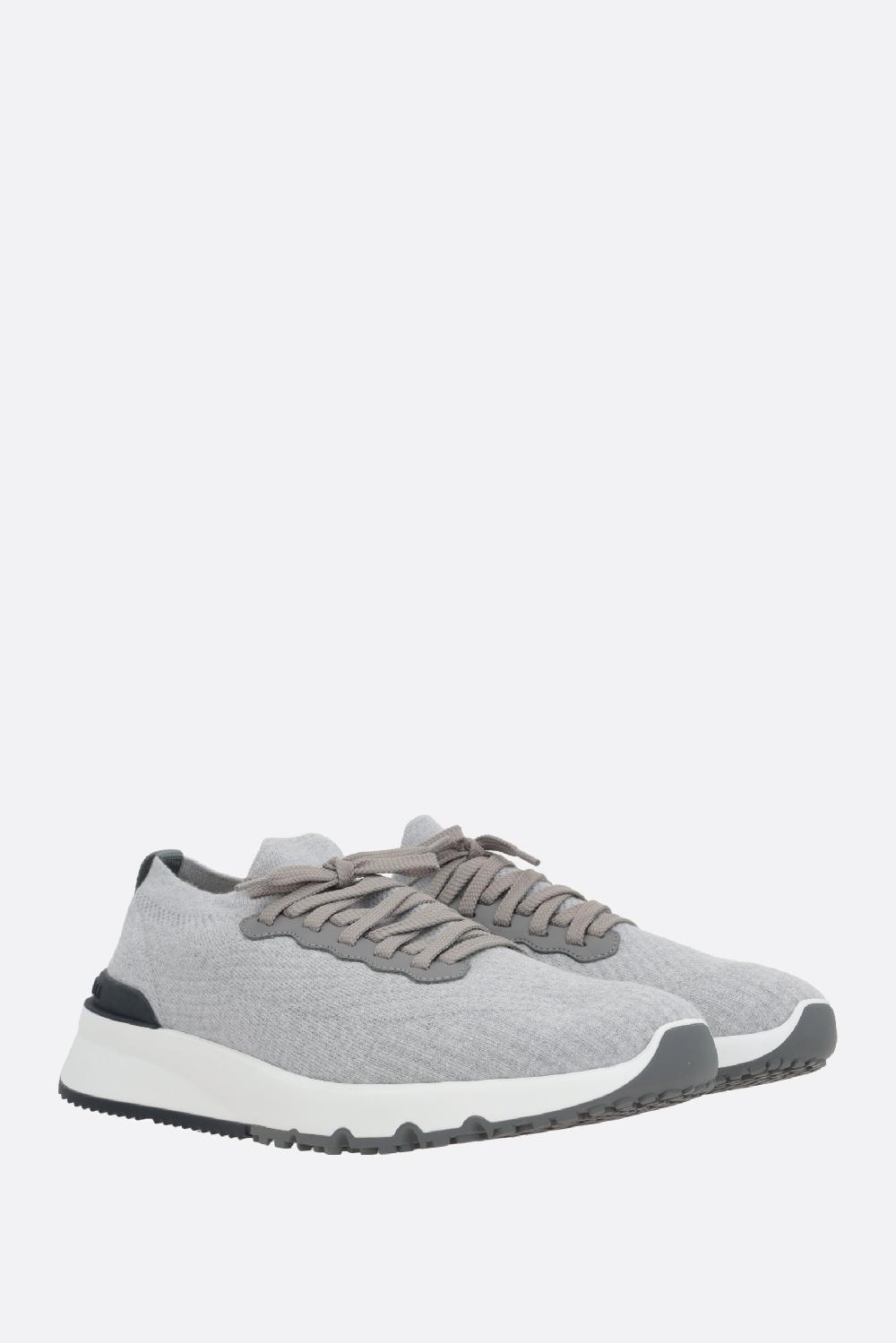 BRUNELLO CUCINELLI sneaker in maglia di cotone Offerta