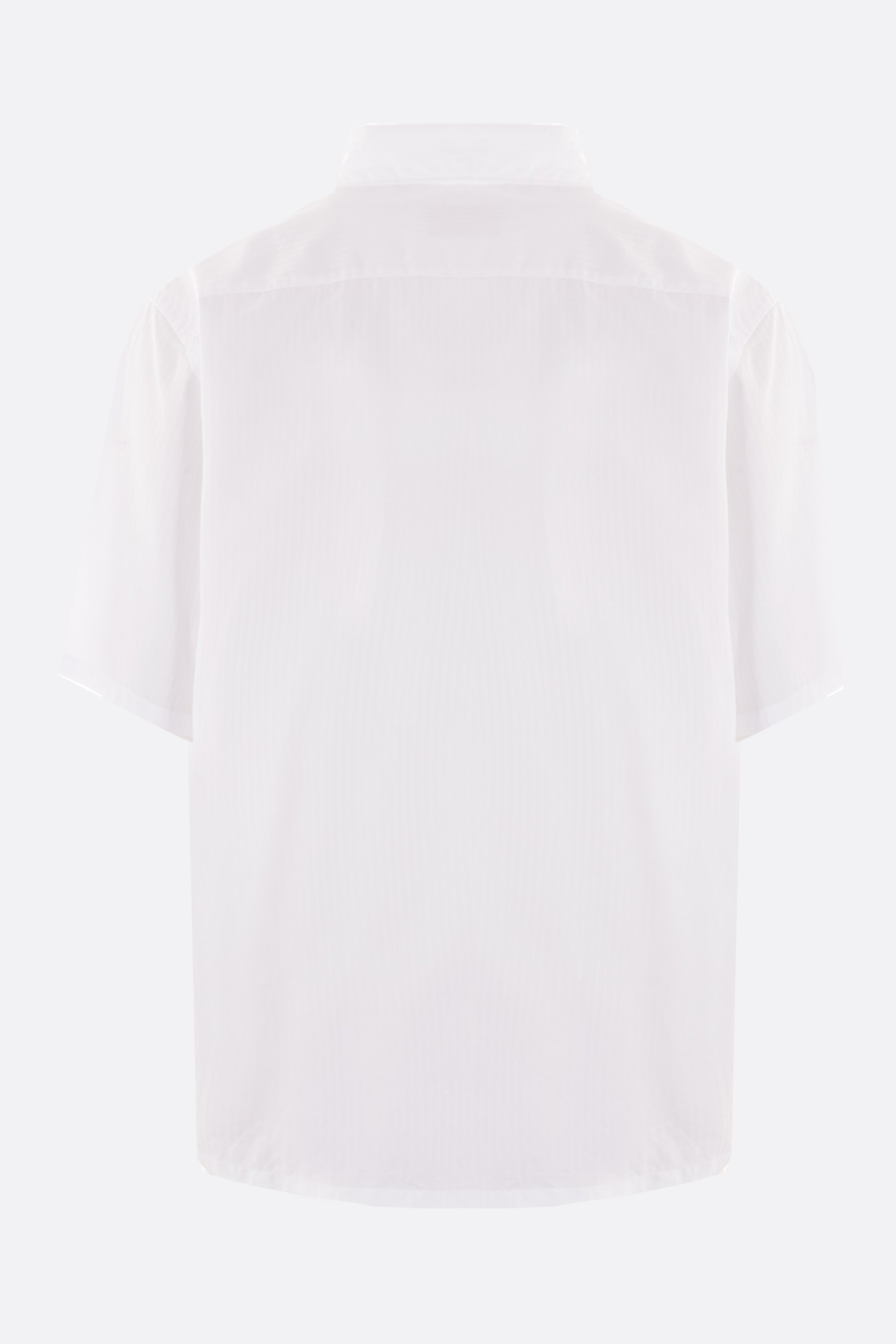 PRADA camicia bowling in cotone a righe In Vendita