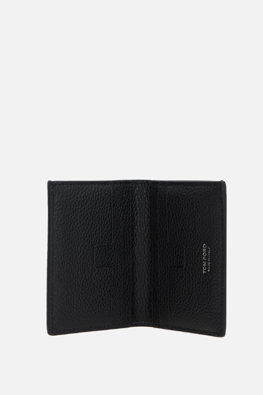 TOM FORD porta carte a libro in pelle martellata Hotsell