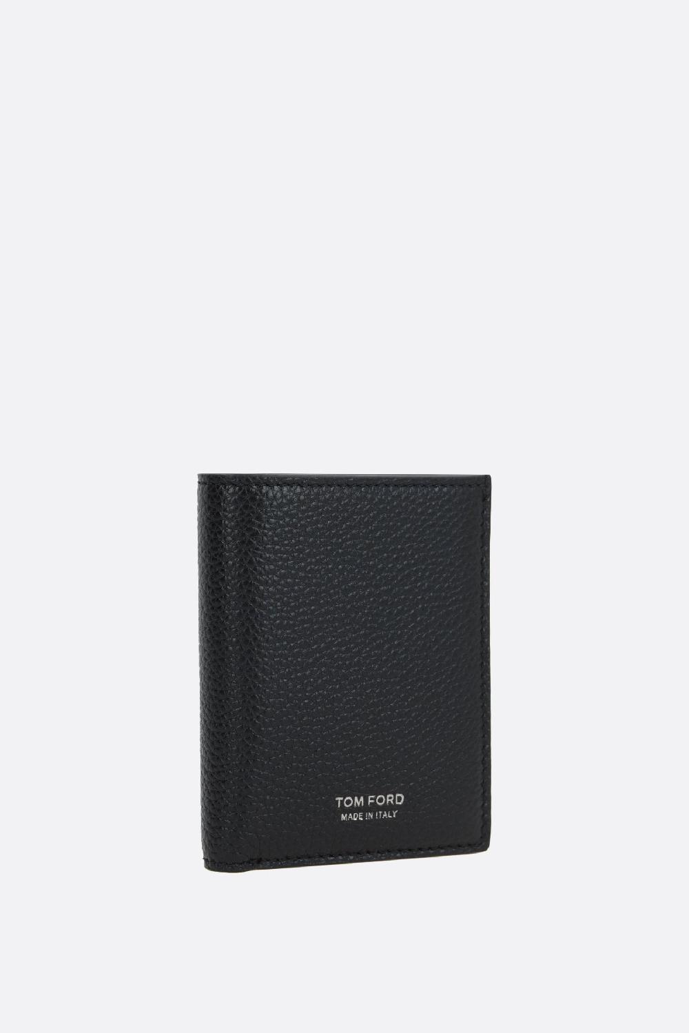 TOM FORD porta carte a libro in pelle martellata Hotsell