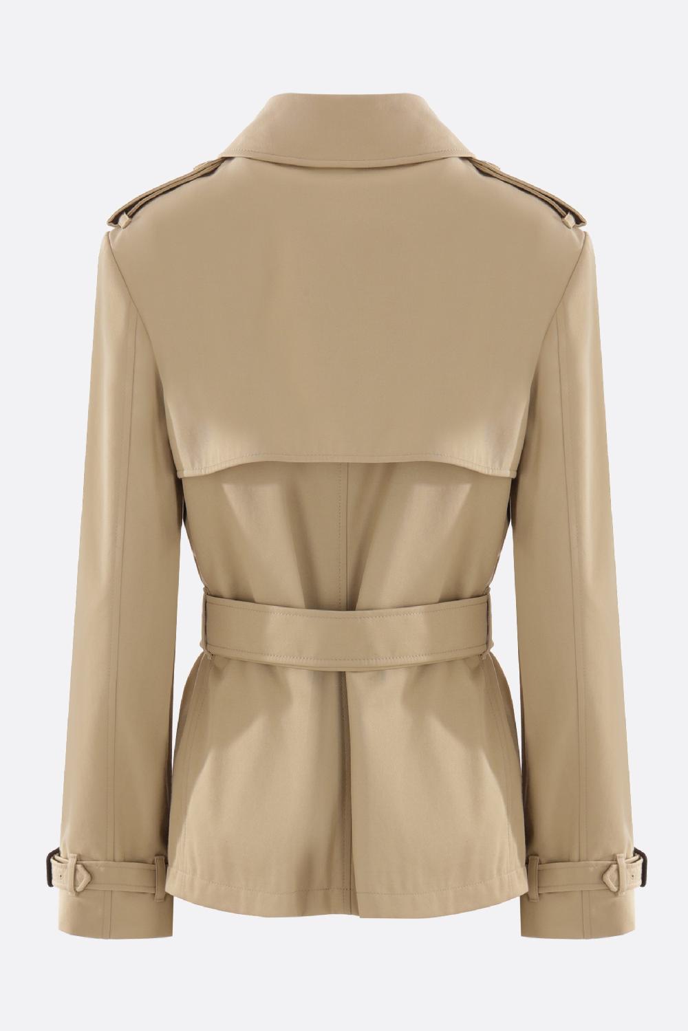BURBERRY trench corto in misto cotone Moda