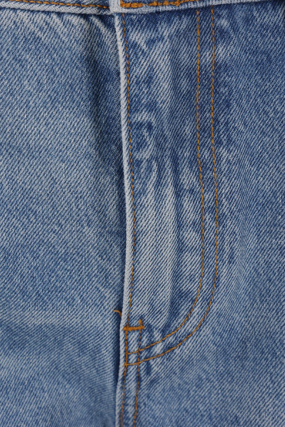 ALEXANDER WANG jeans in denim con fascia pointelle Italy