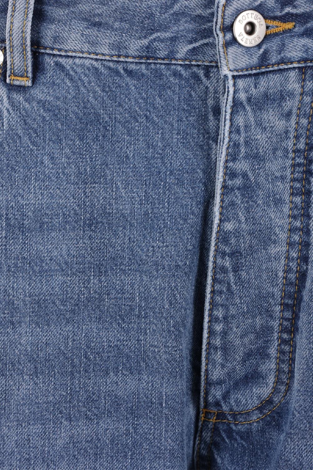 BOTTEGA VENETA jeans in denim con risvolto In Linea