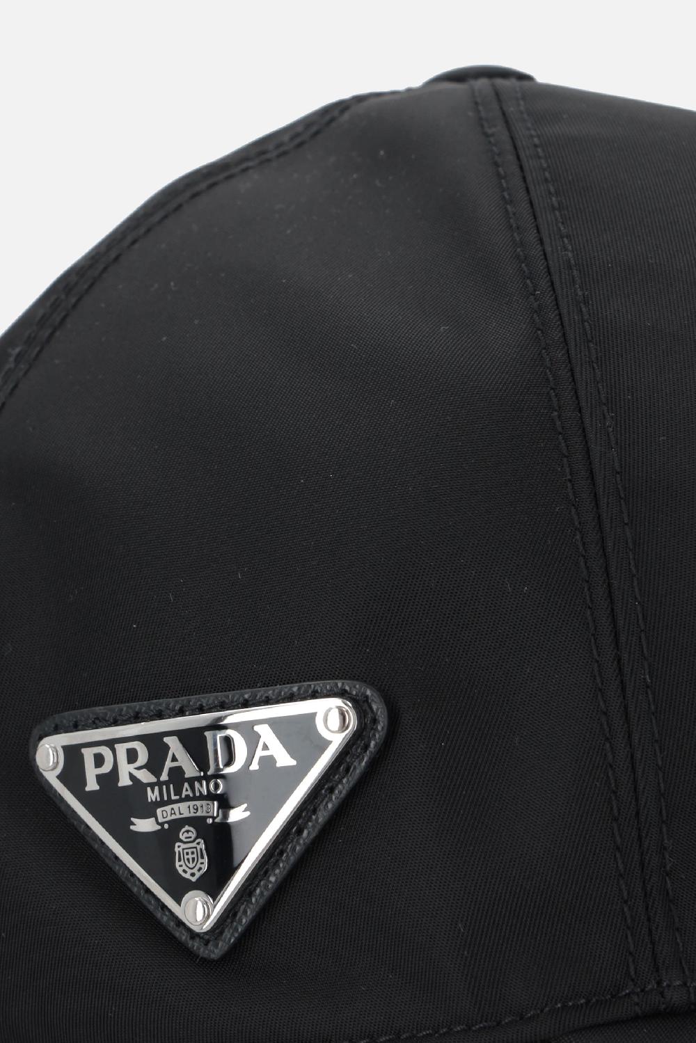 PRADA cappello baseball in Re-Nylon con logo Online