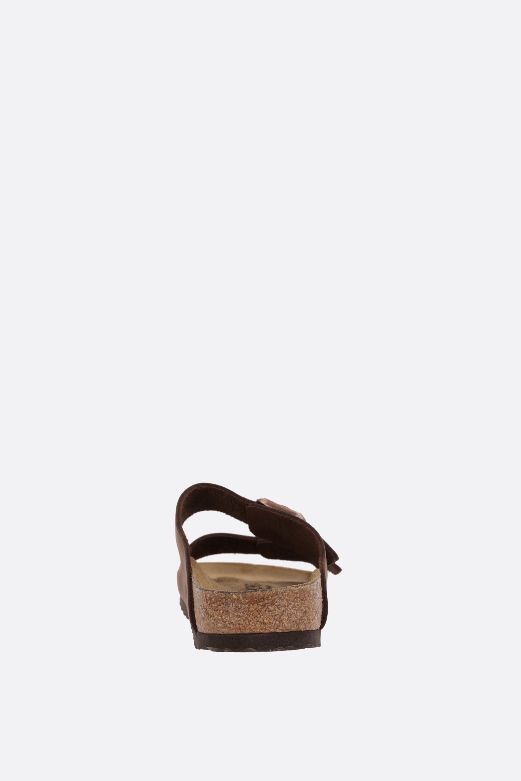 BIRKENSTOCK sandalo flat Arizona BS in pelle oliata (Narrow Fit) In Vendita