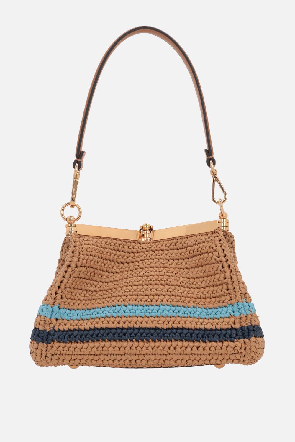 ETRO borsa a tracolla Vela mini in rafia sintetica Negozio