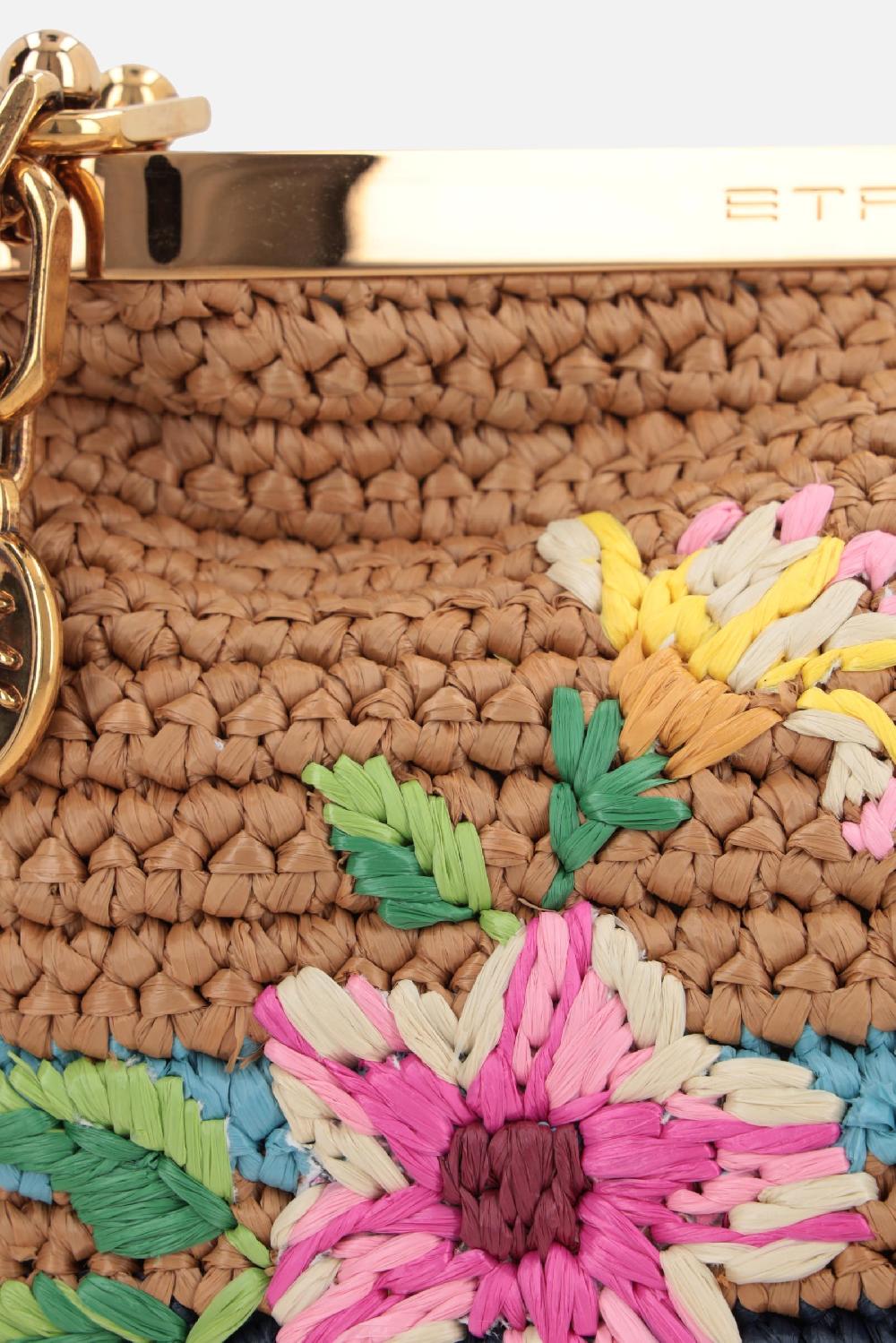 ETRO borsa a tracolla Vela mini in rafia sintetica Negozio