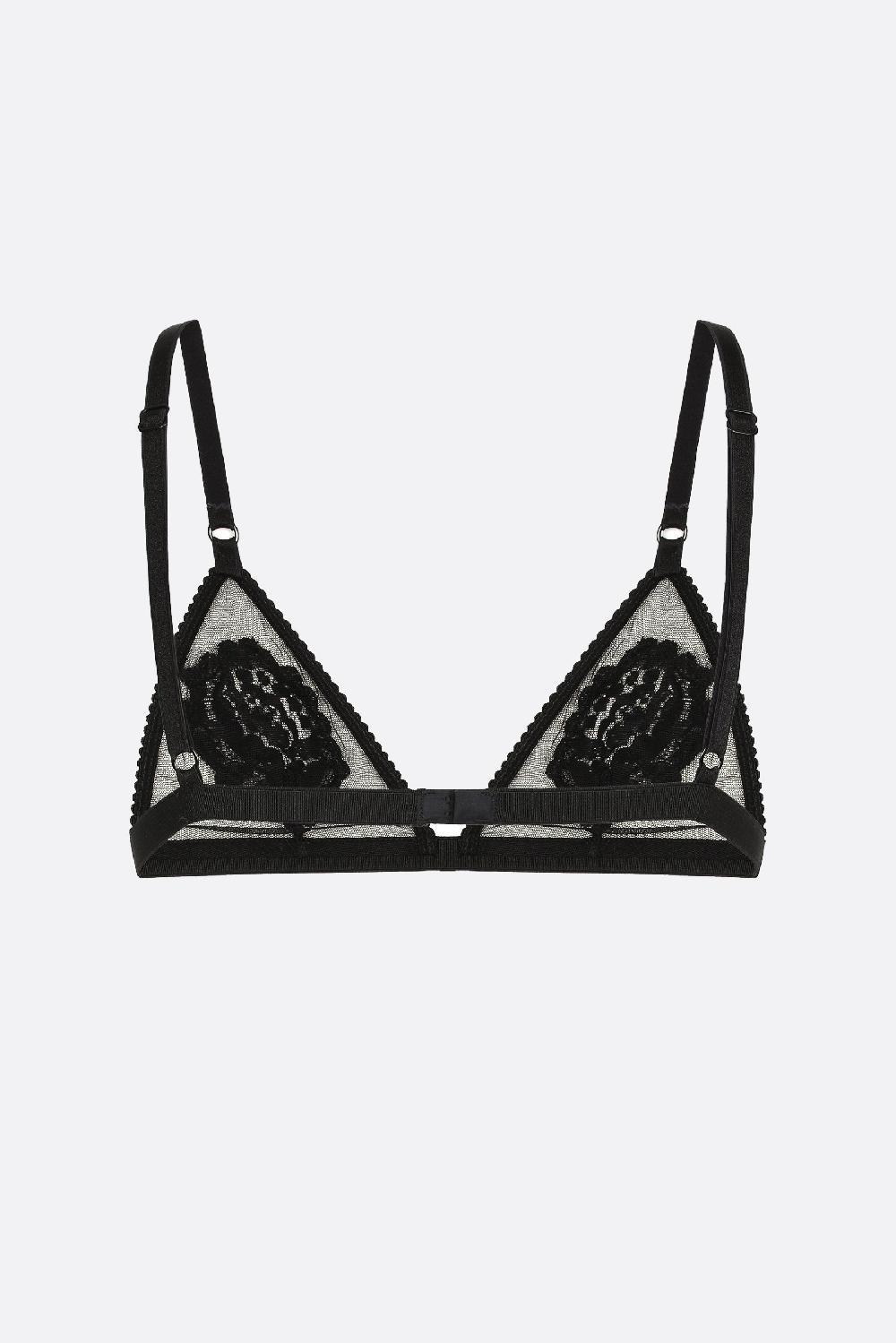 DOLCE & GABBANA reggiseno in rete con ricami Nuovo