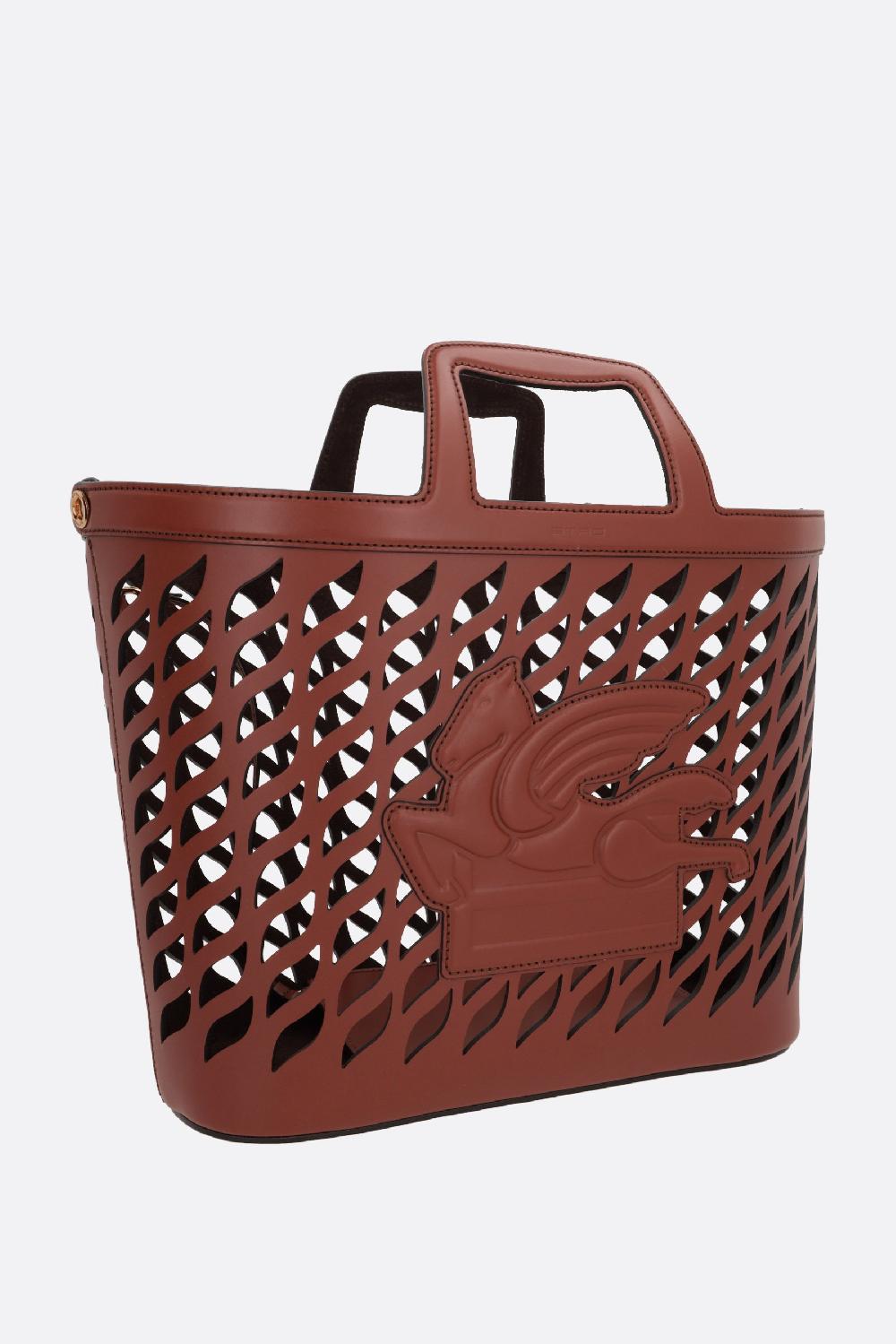 ETRO borsa a mano Coffa large in pelle laserata Lightning offer