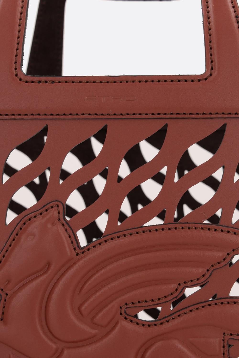 ETRO borsa a mano Coffa large in pelle laserata Lightning offer