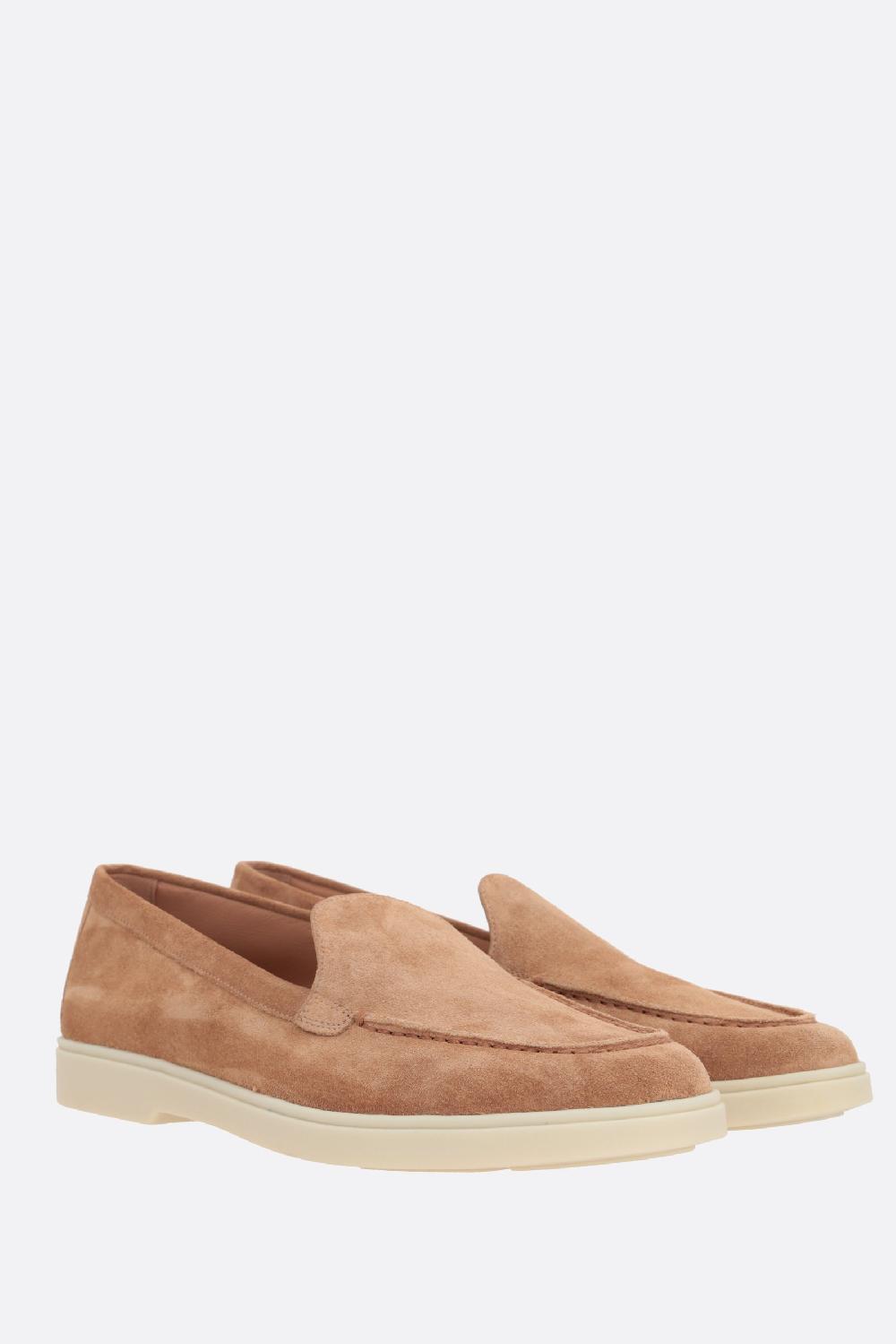 SANTONI mocassino in suede Soddisfazione Garantita
