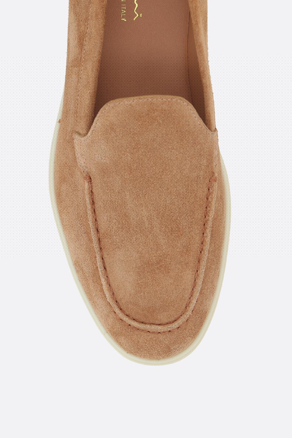 SANTONI mocassino in suede Soddisfazione Garantita