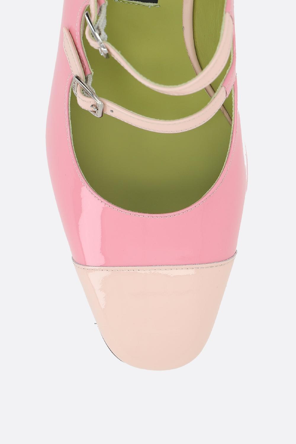 CAREL PARIS slingback mary-jane Papaya in vernice bicolore Negozi Online