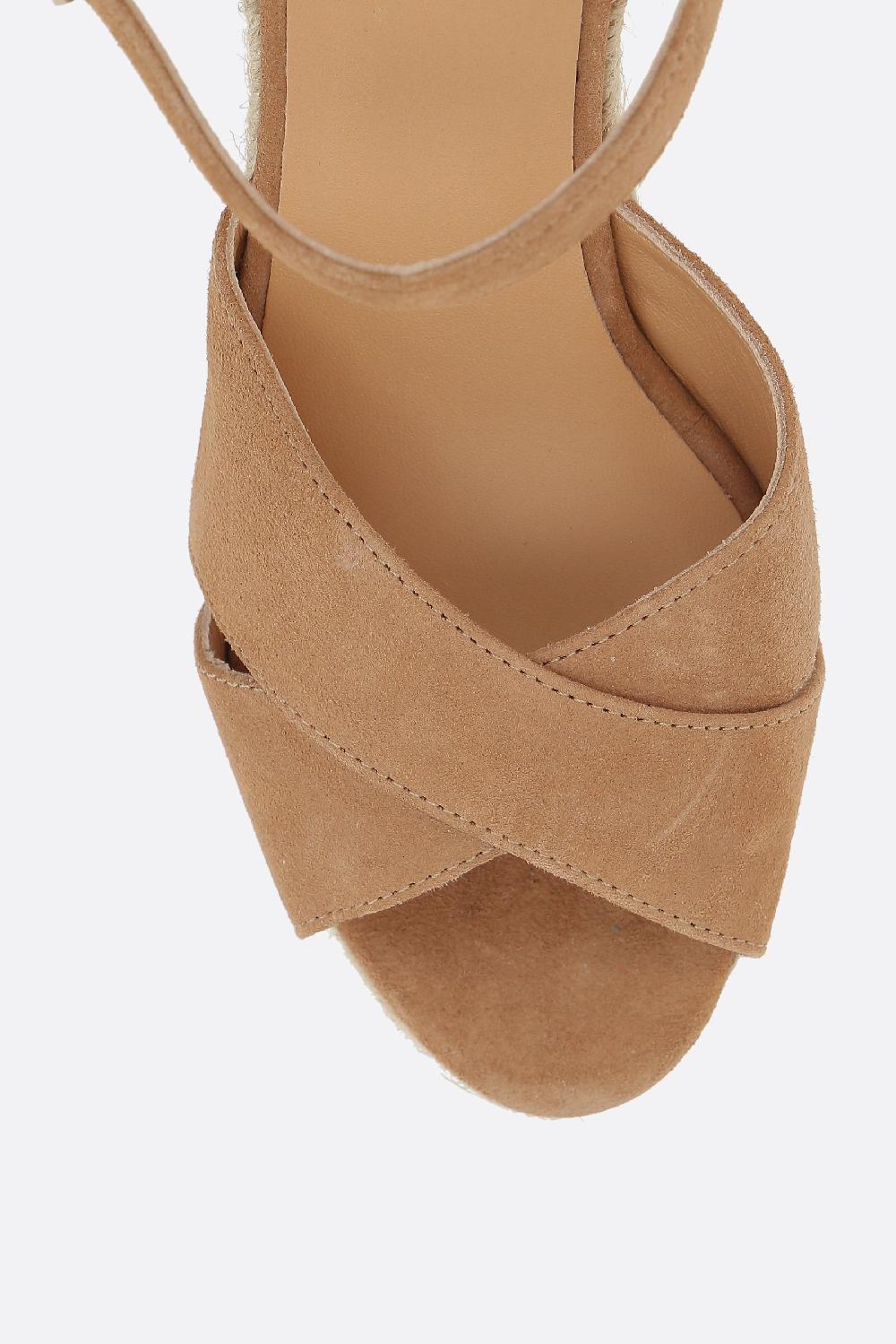 CASTANER sandalo con zeppa Blaudell in suede Consegna Veloce