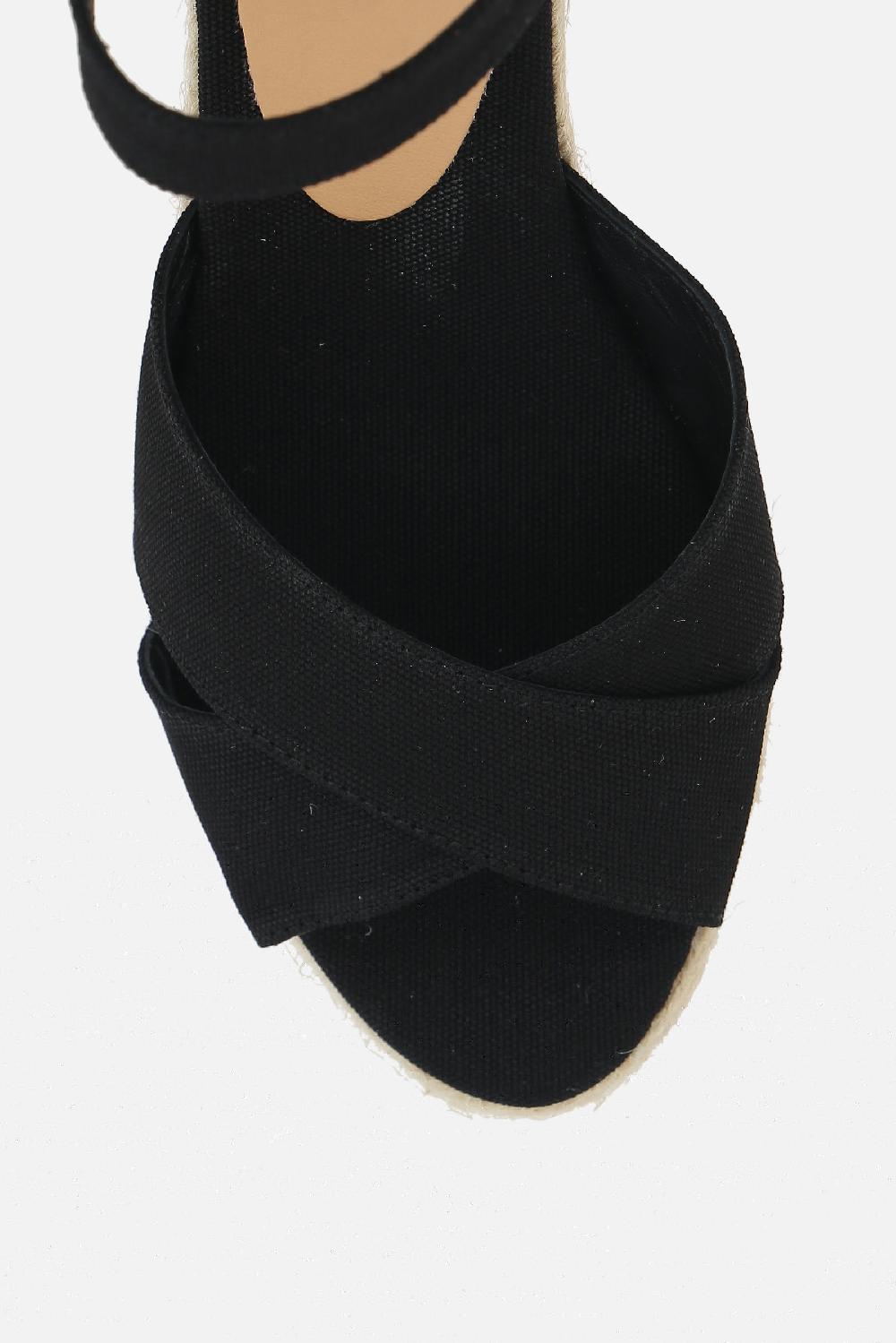 CASTANER sandalo con zeppa Blaudell in canvas Promozione Limitata