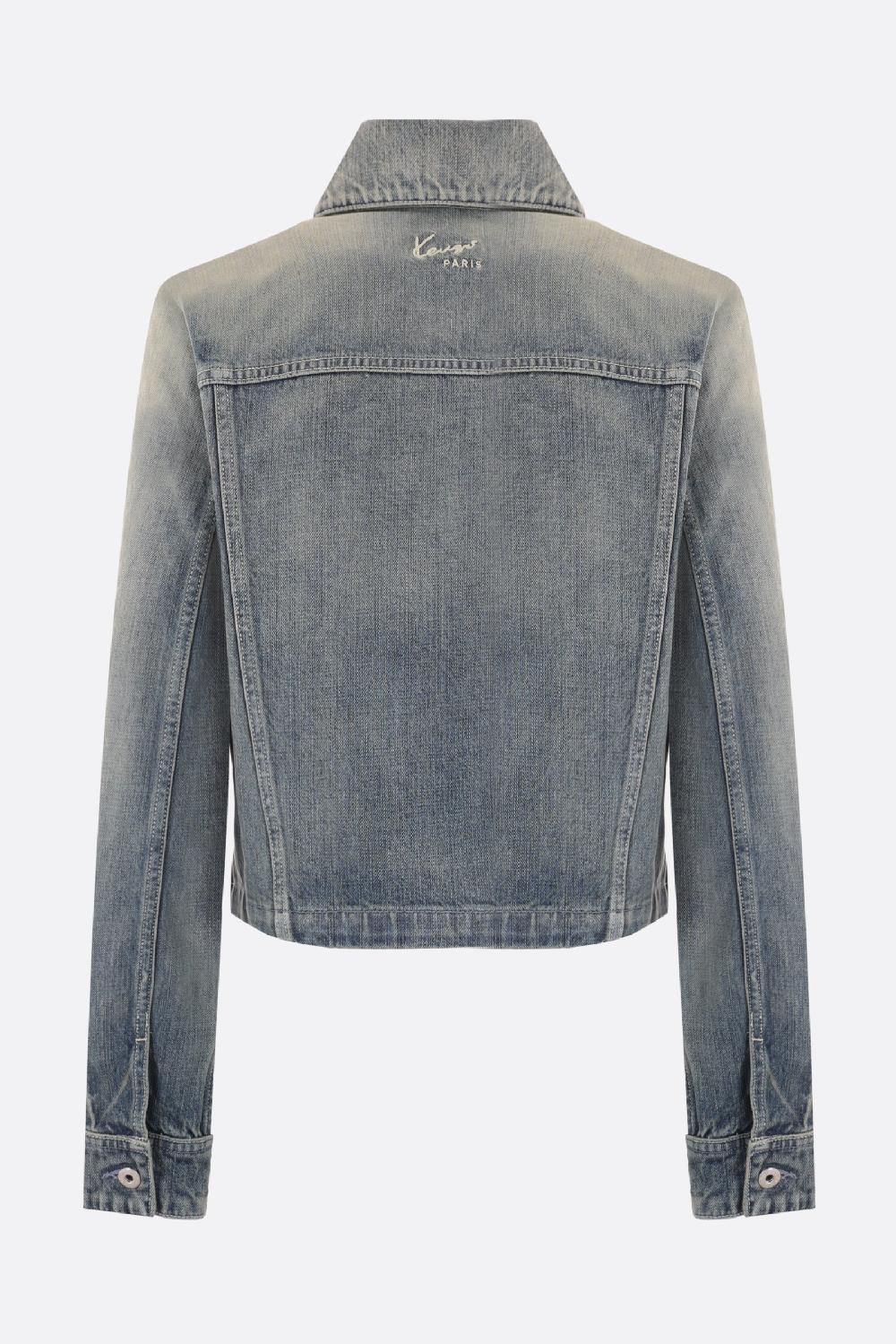 KENZO giubbotto trucker in denim giapponese KENZO Archive Shopping Online