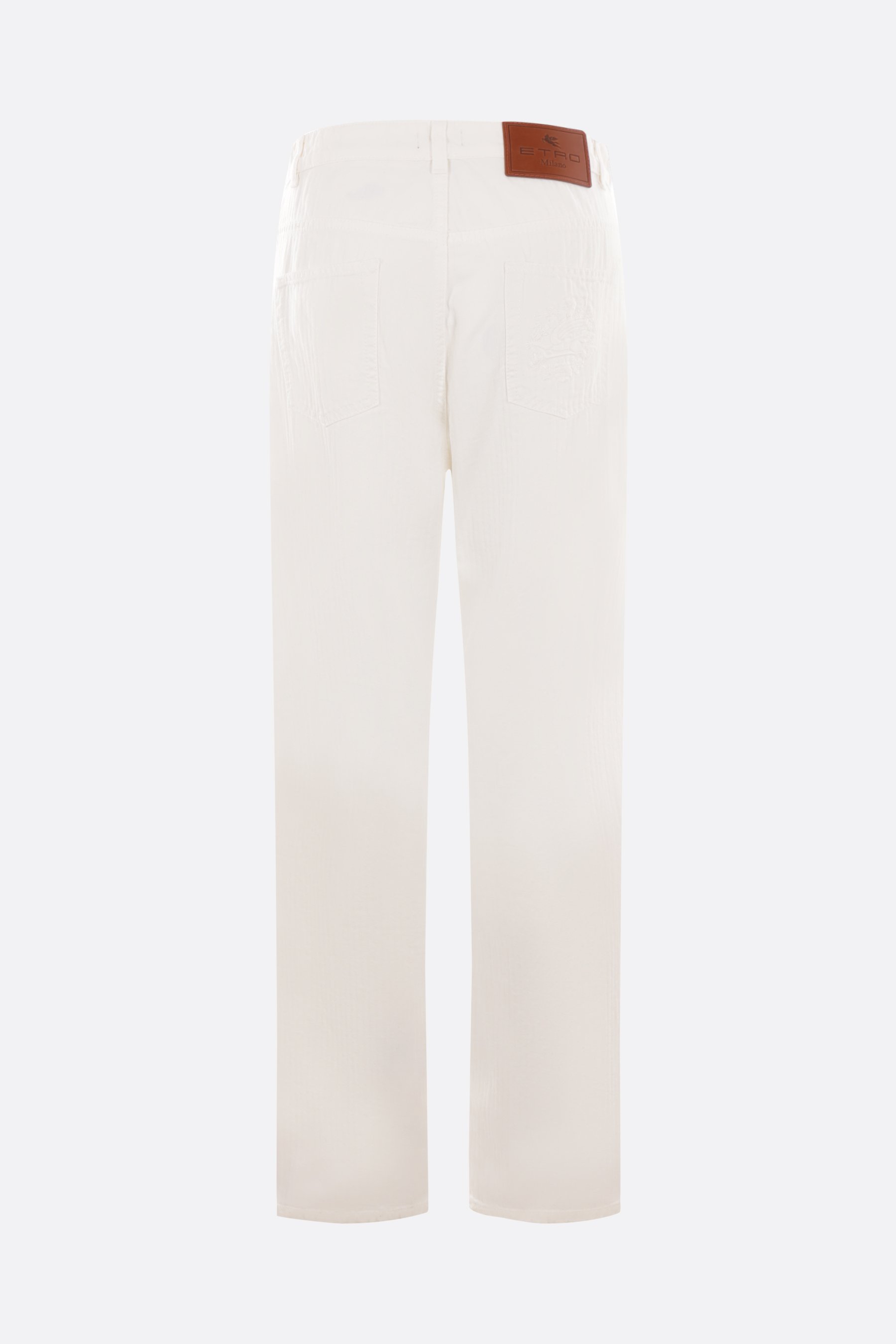 ETRO jeans a gamba larga in bull di cotone Economico