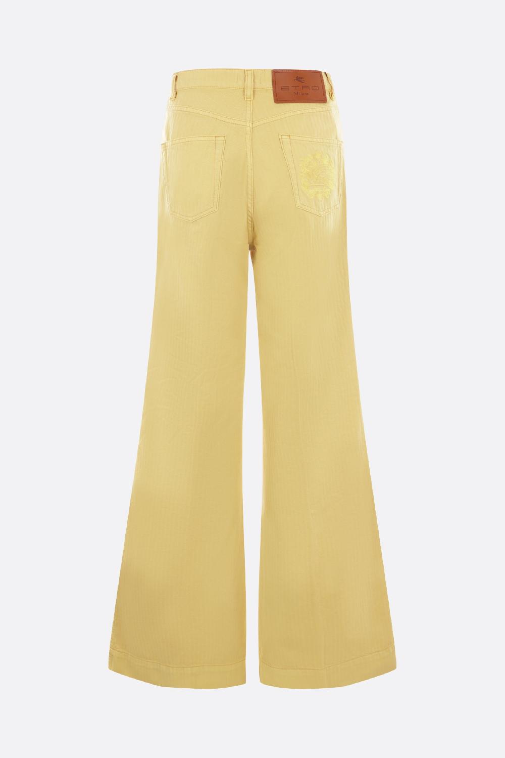 ETRO jeans flare in bull di cotone Online