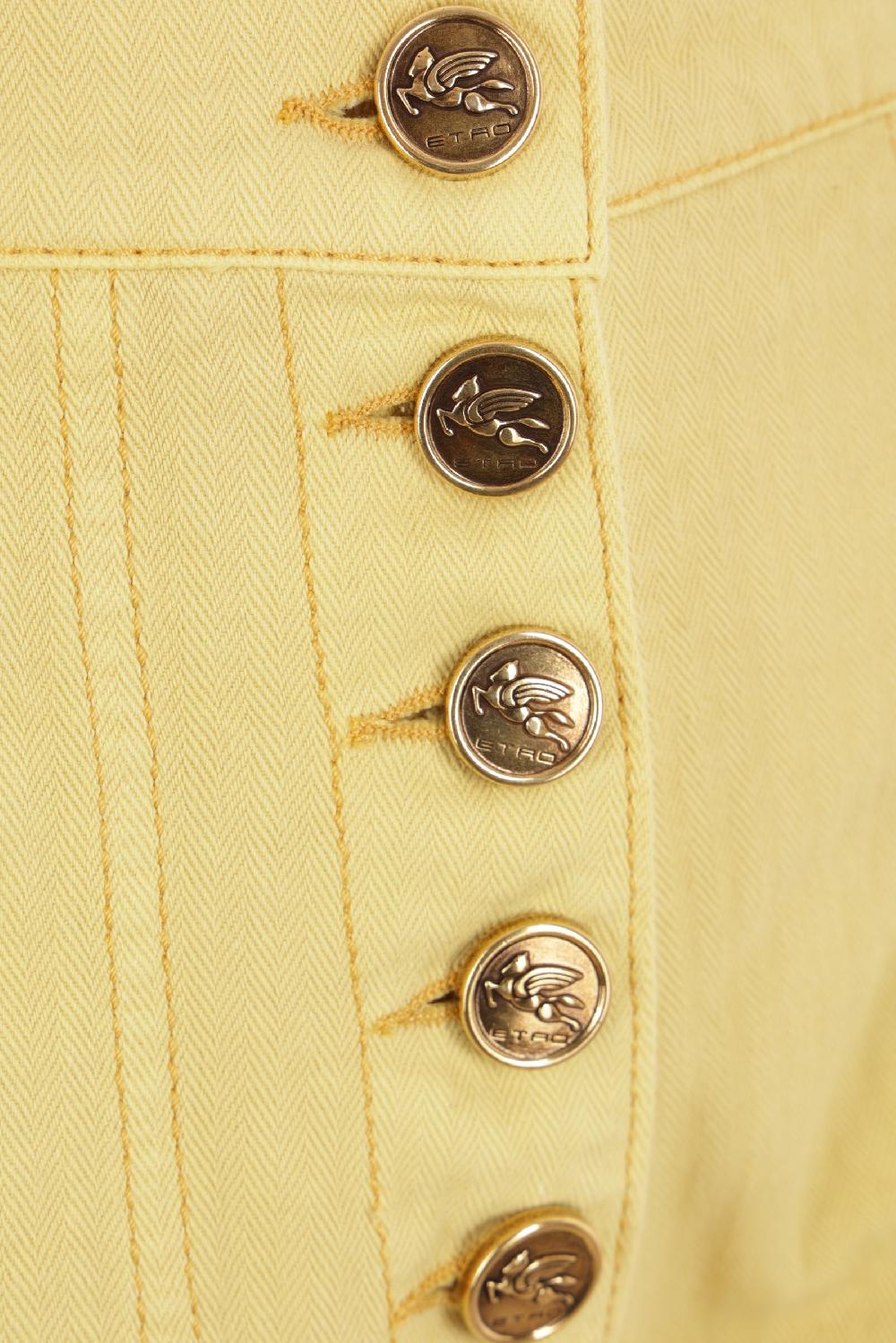 ETRO jeans flare in bull di cotone Online