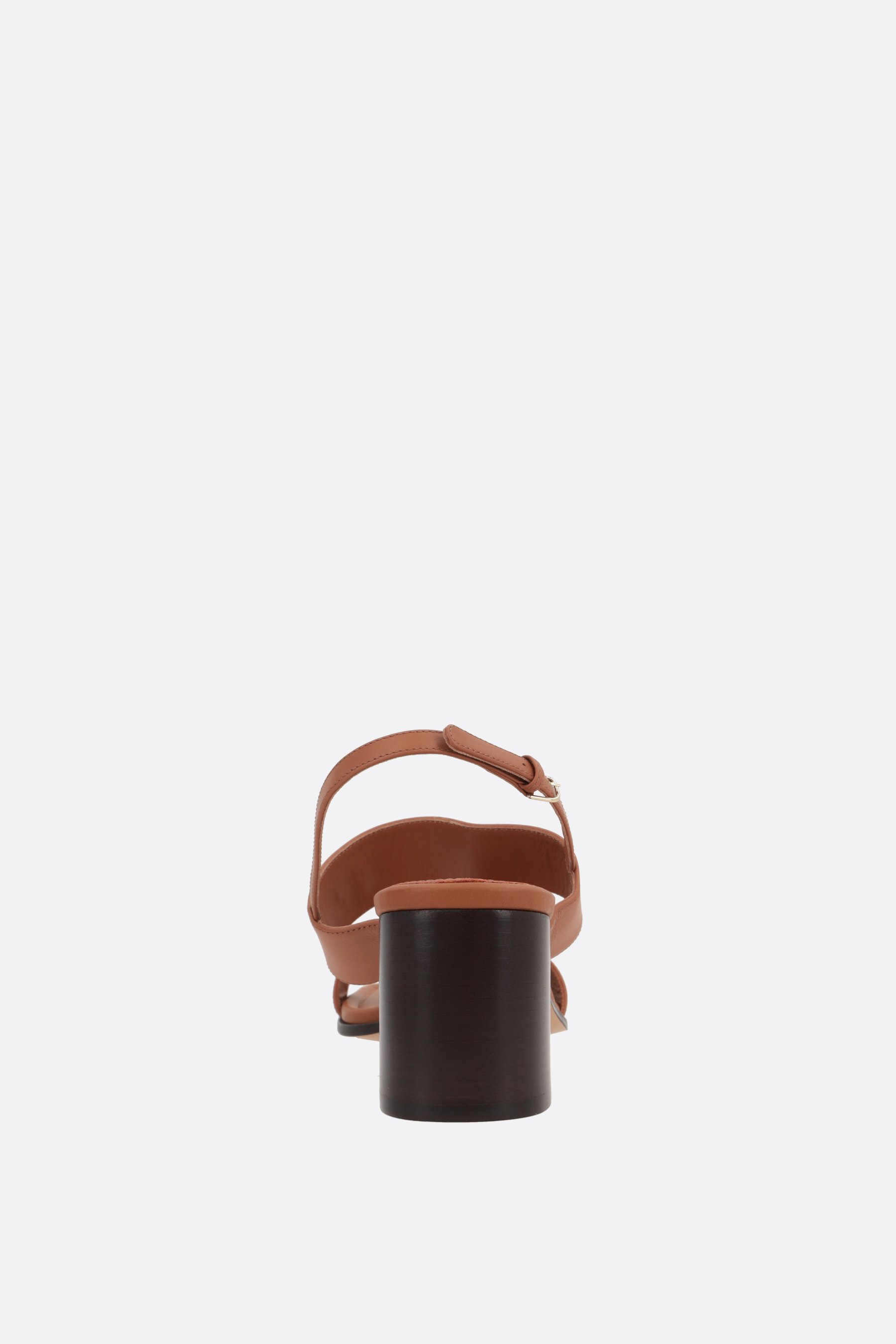 FERRAGAMO sandalo Lou in pelle liscia Outlet