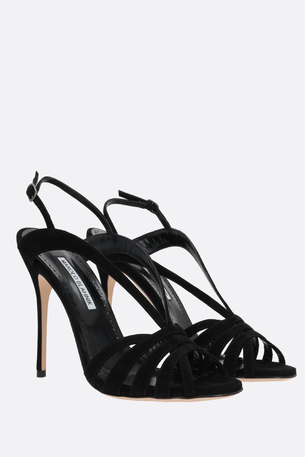 MANOLO BLAHNIK sandalo Sardina in suede In Saldo