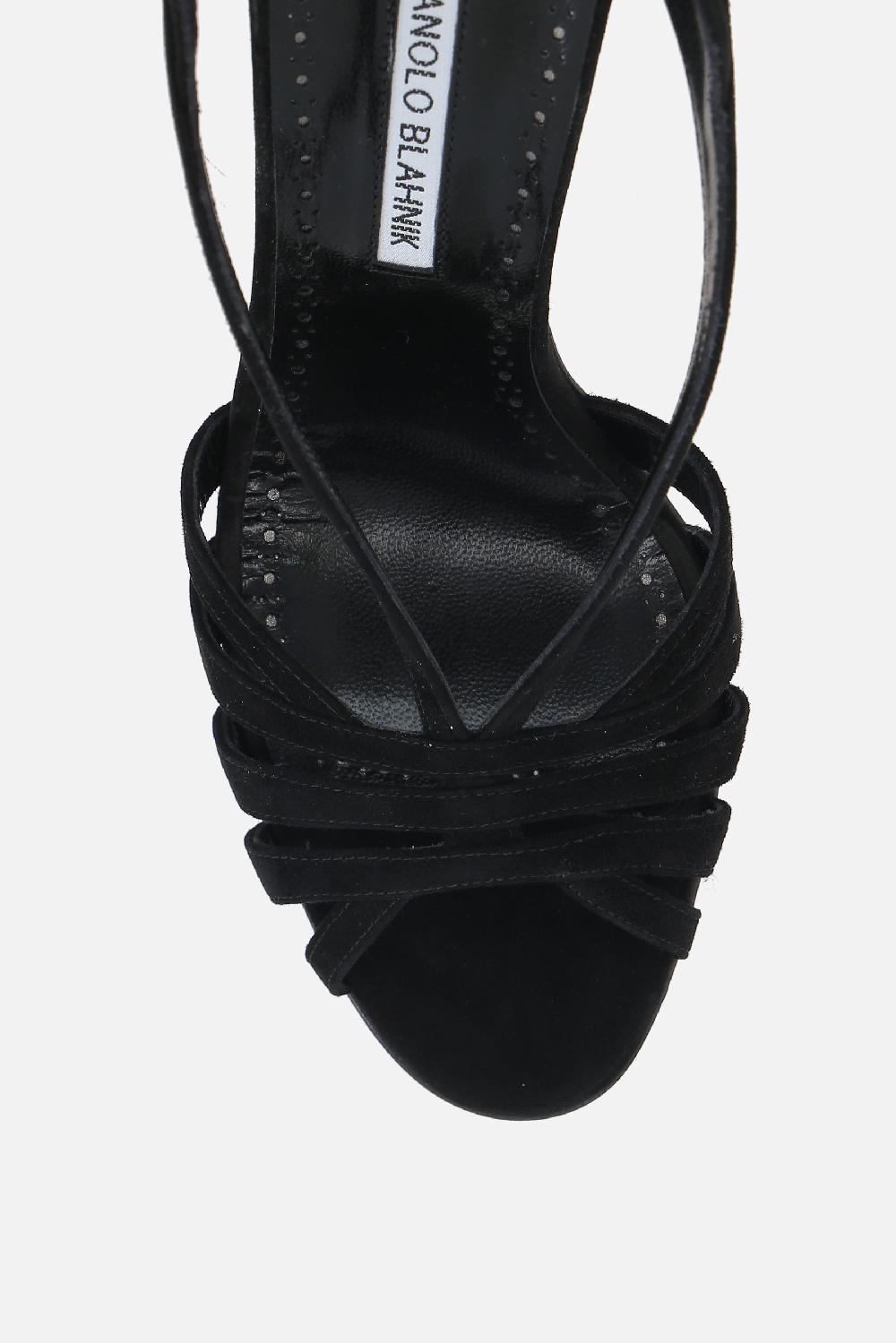 MANOLO BLAHNIK sandalo Sardina in suede In Saldo