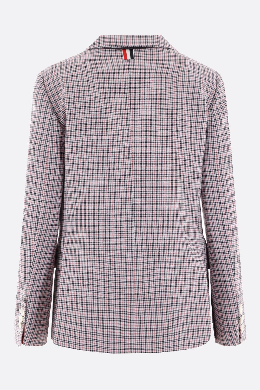 THOM BROWNE giacca monopetto in crepe di cotone Italia