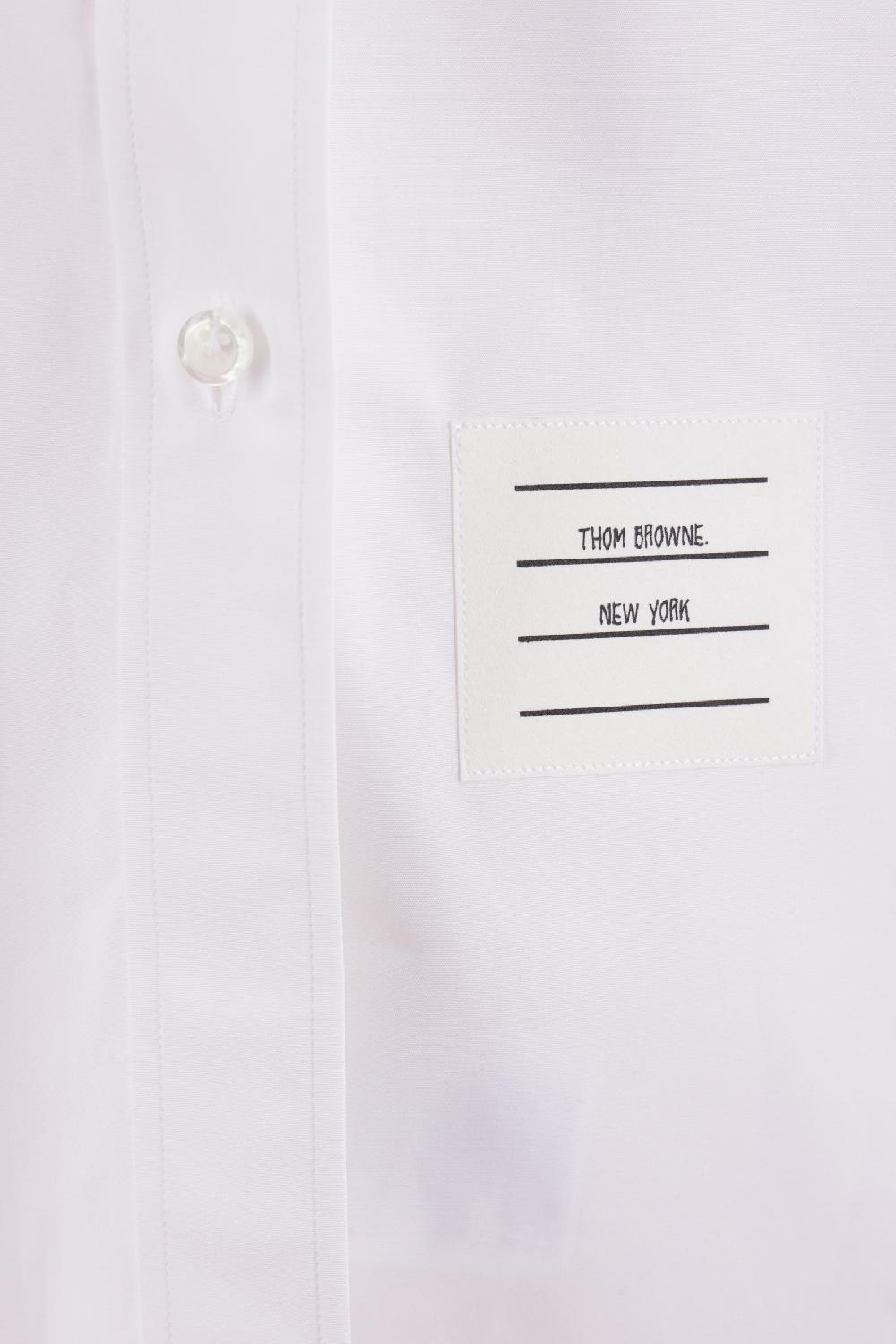 THOM BROWNE camicia oversize in popeline 2025