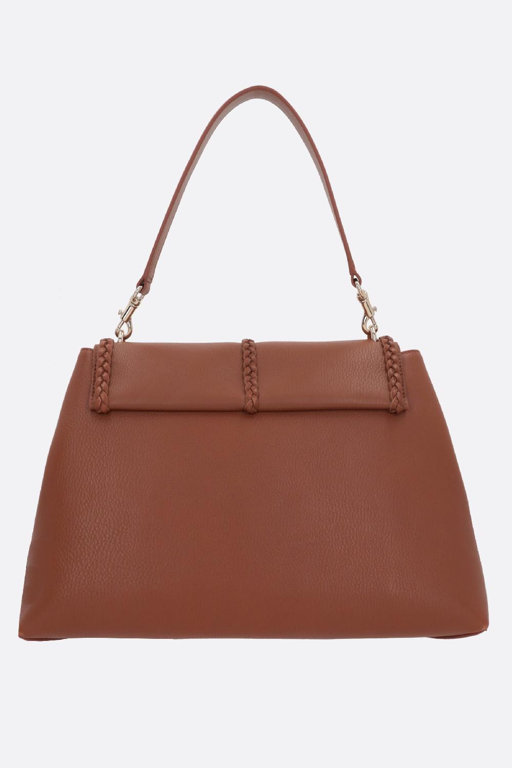 CHLOÉ borsa a spalla Penelope large in pelle martellata Nuovo