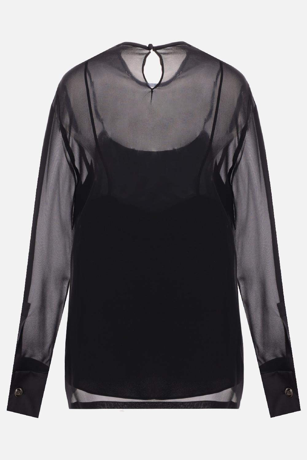 MAX MARA blusa Strano in georgette Acquista Ora