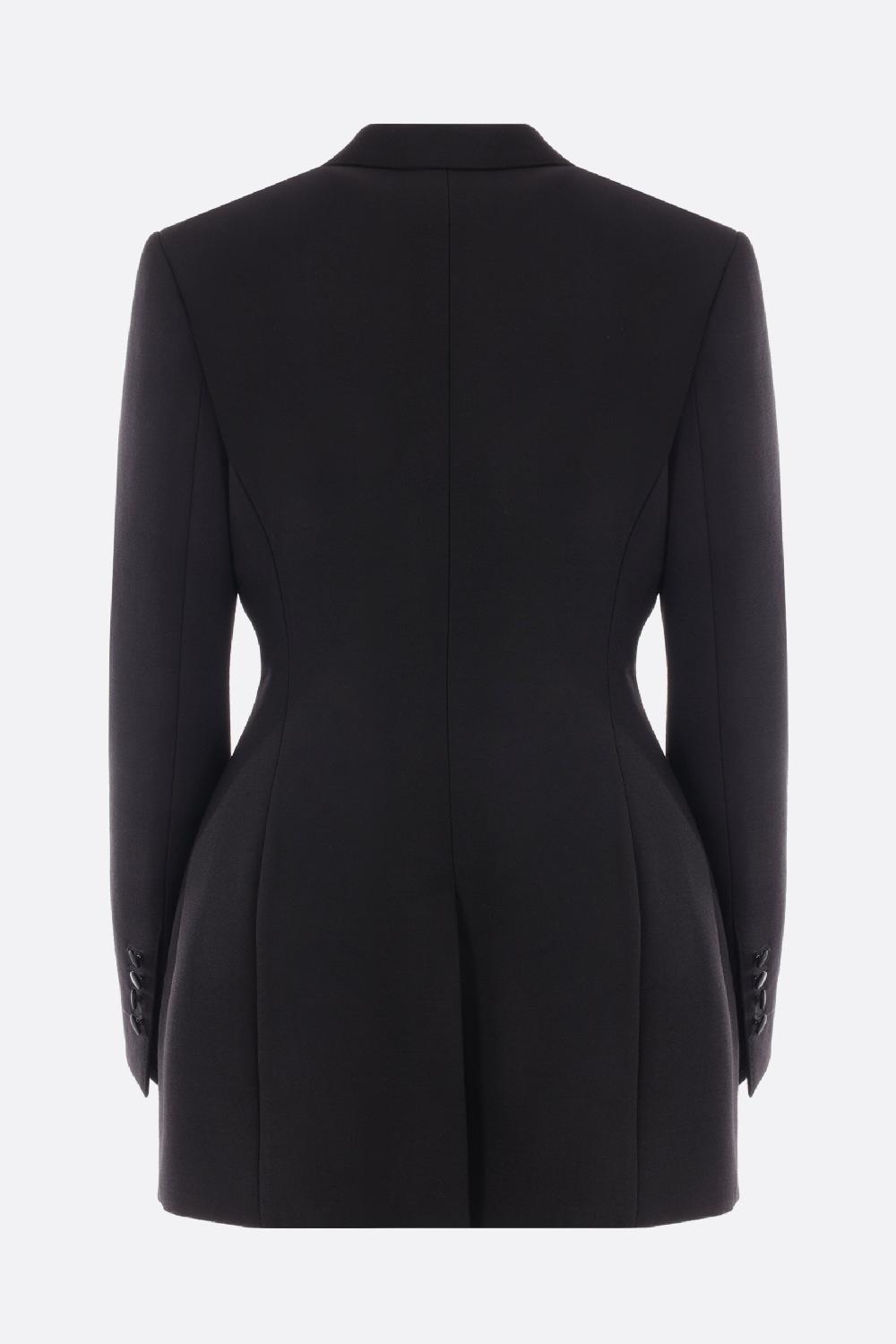 DOLCE & GABBANA giacca lunga monopetto Dolce in cady Sottocosto