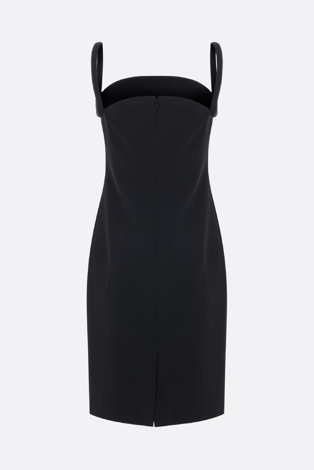 VERSACE abito smanicato in raso envers crepe Convenienza