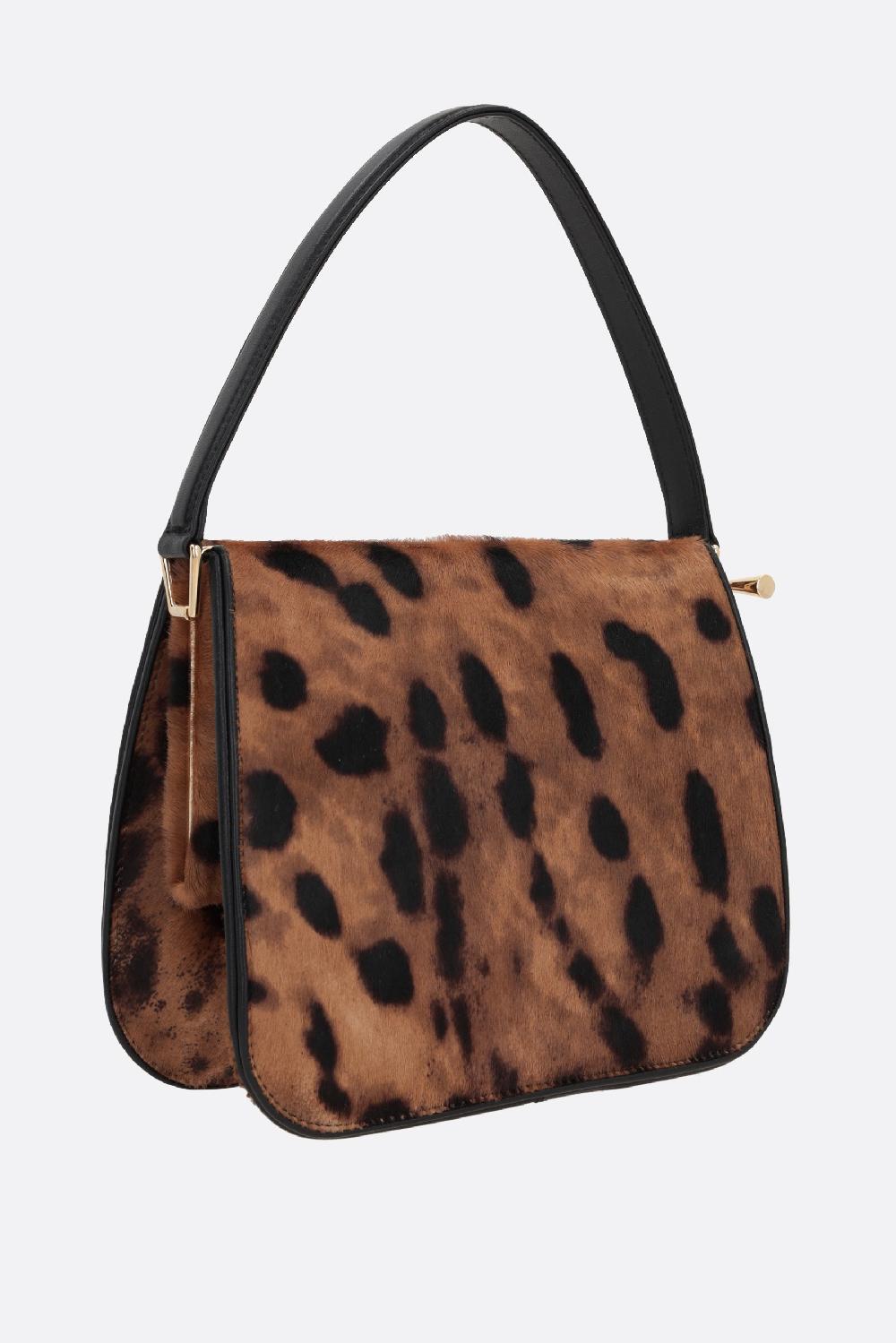 FERRAGAMO borsa a mano New Frame in cavallino Sconto