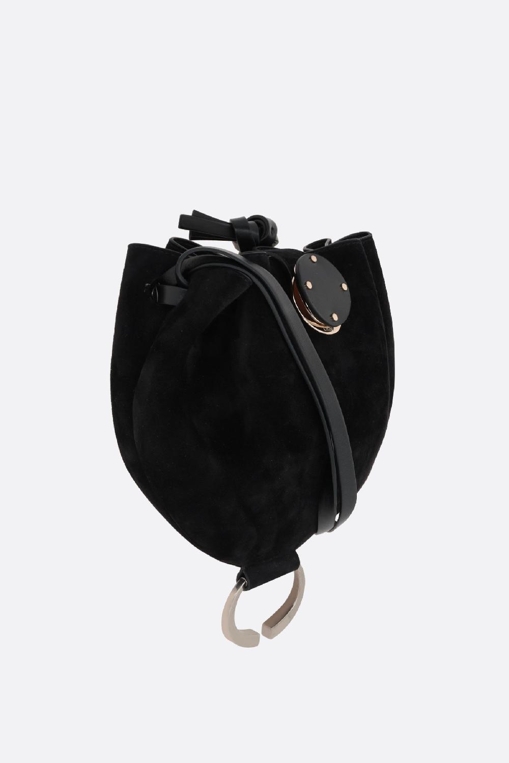 CHLOÉ borsa a spalla in suede Vendita Economica