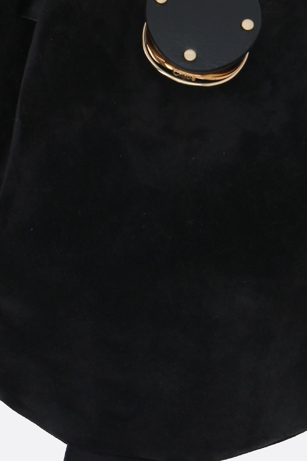 CHLOÉ borsa a spalla in suede Vendita Economica