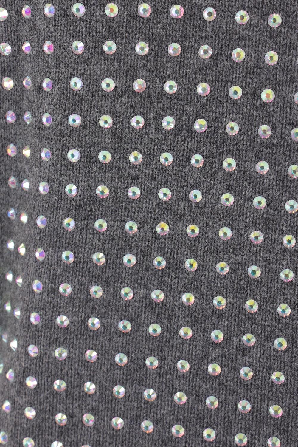 SPORTMAX pullover Uta in misto lana con strass Nuova