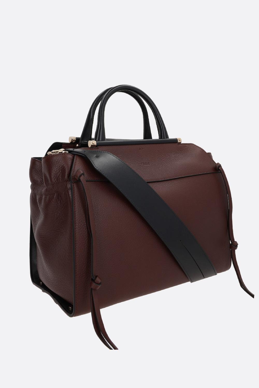 CHLOÉ borsa a mano Steph media in pelle martellata In Linea
