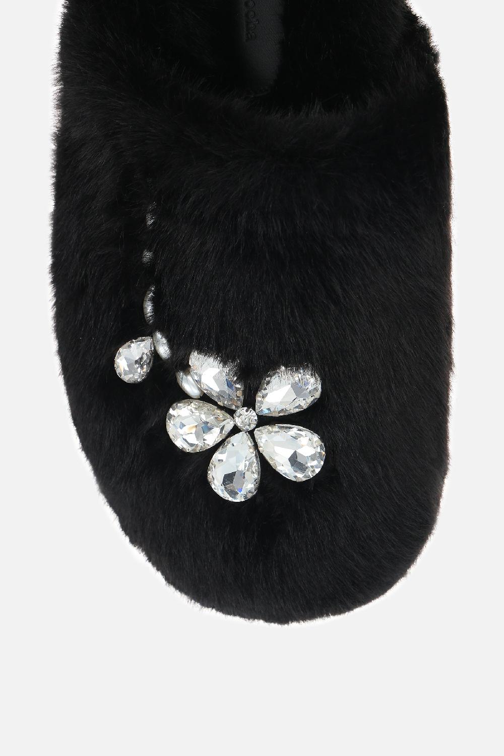 SIMONE ROCHA mule flat in eco pelliccia Promozione