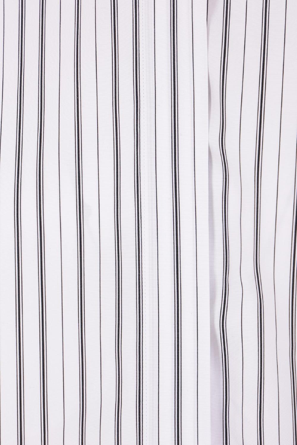 OFF WHITE camicia oversize in popeline a righe con zip Acquista Ora