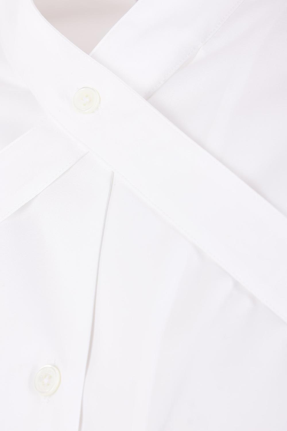 OFF WHITE camicia in popeline con cintura incrociata Consegna Veloce