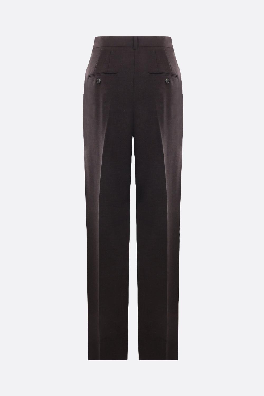 SPORTMAX pantalone con pinces Felice in lana stretch Fino Al -60%